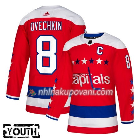Washington Capitals Dresy Alexander Ovechkin 8 Alternate 2018-2019 Adidas Authentic - Dětské